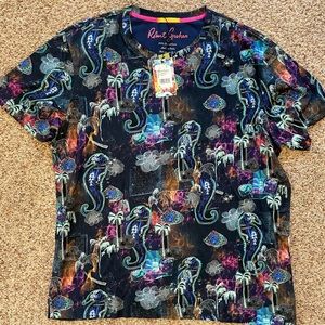 NWT Robert Graham Under the Sea graphic tee XL